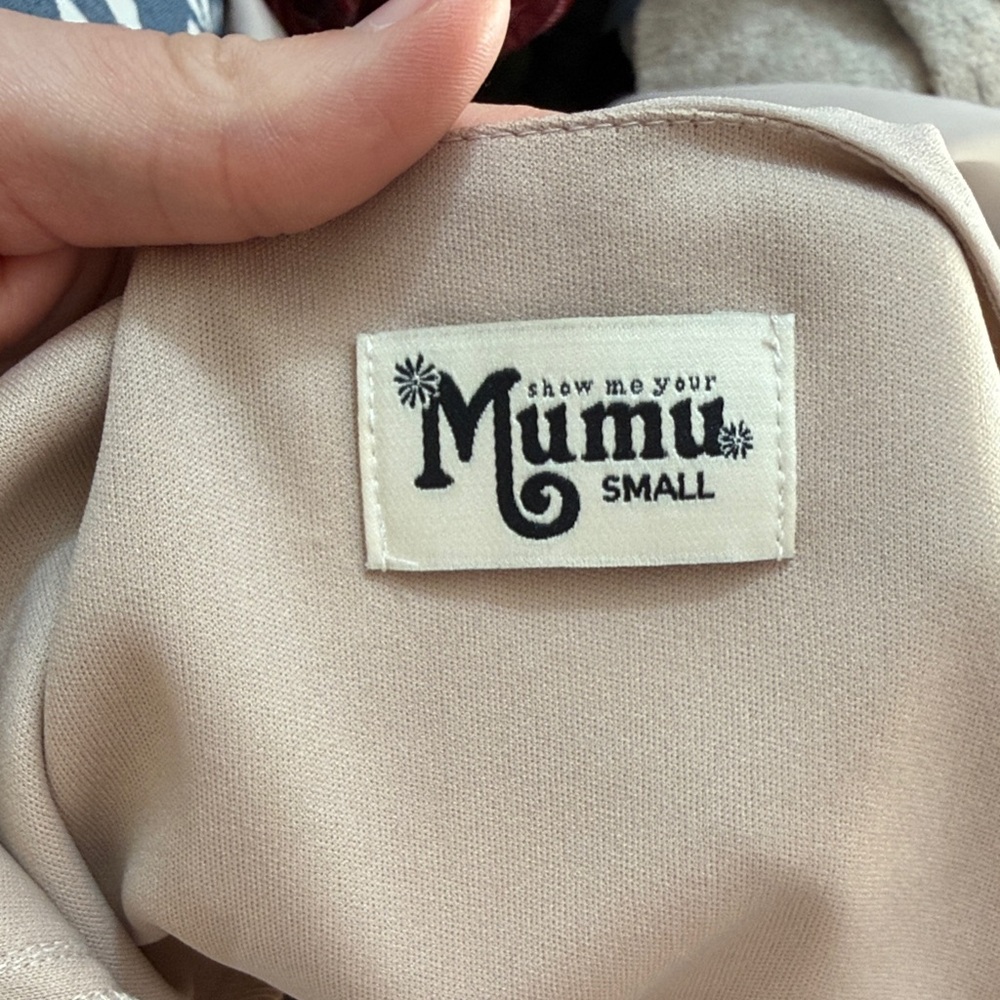 Elegant Taupe Wrap Maxi Dress Show Me Your Mumu - Picture 3 of 3